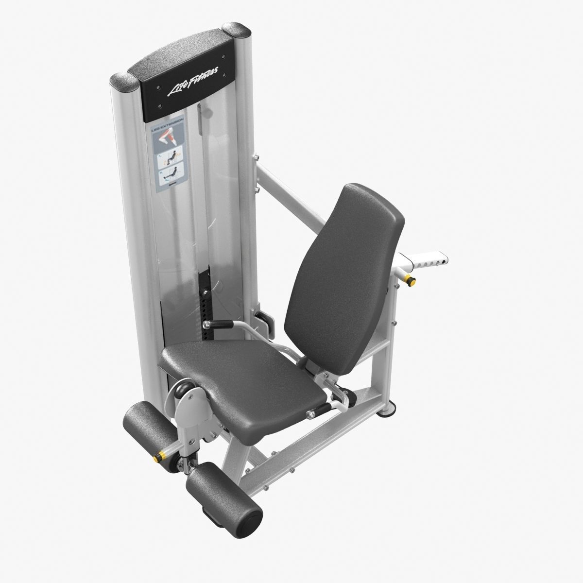 Life Fitness Optima Series Leg Exte 3D model_1