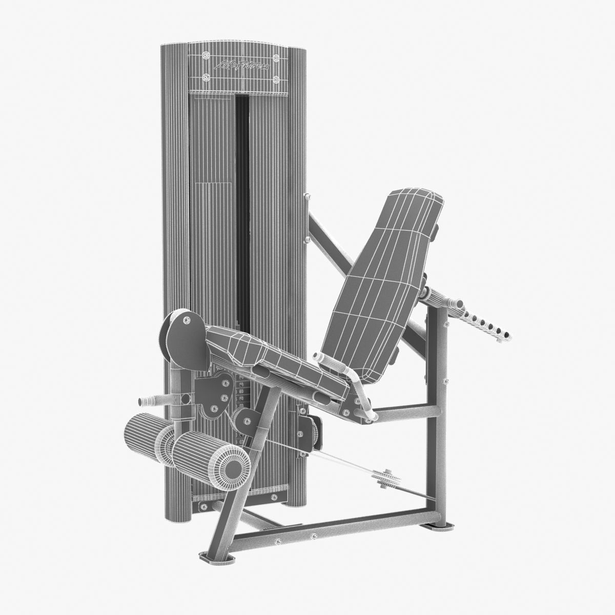 Life Fitness Optima Series Leg Exte 3D model_9