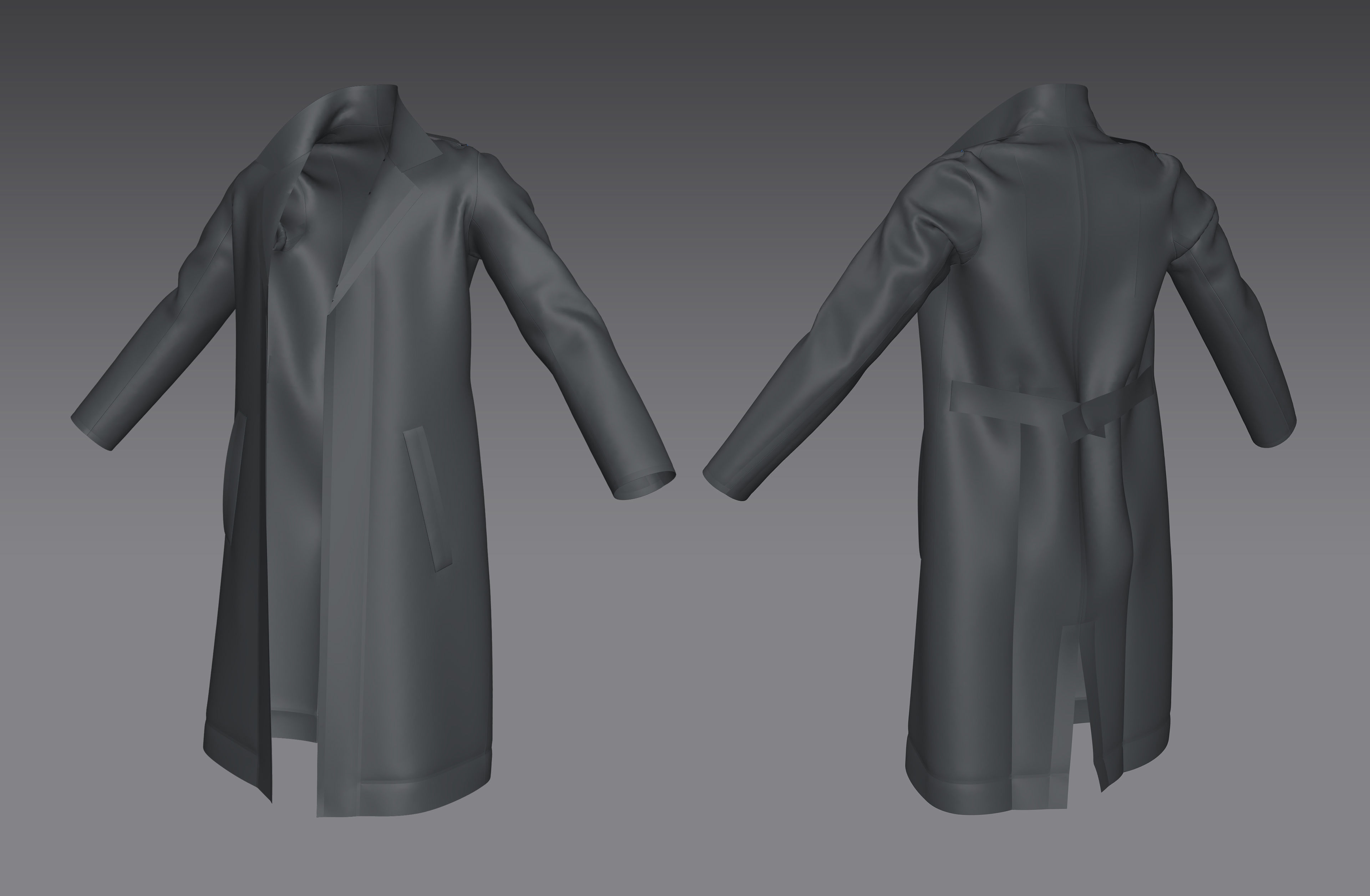 Cloth set for Marvelous Designer 3D model_3