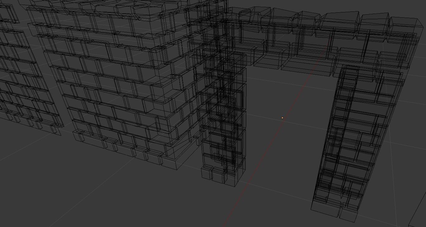 Walls for procedurally generated dungeons 3D model_3