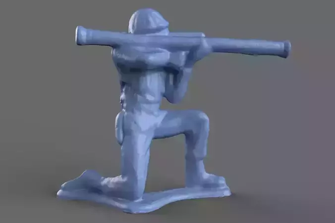 Green Army Men Bazooka model 3D model