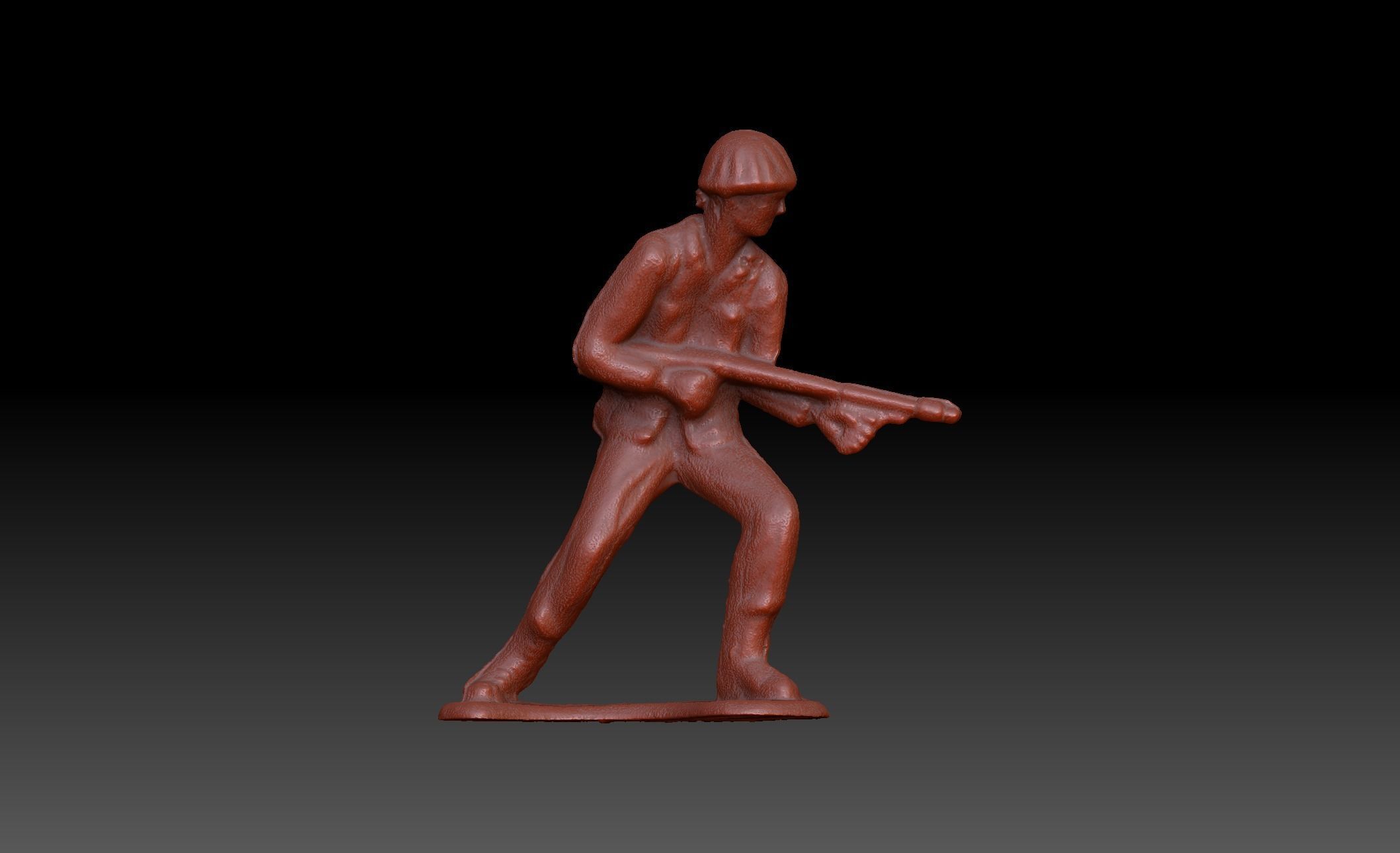 Green Army Men Flamethrower 3D model 3D model_9