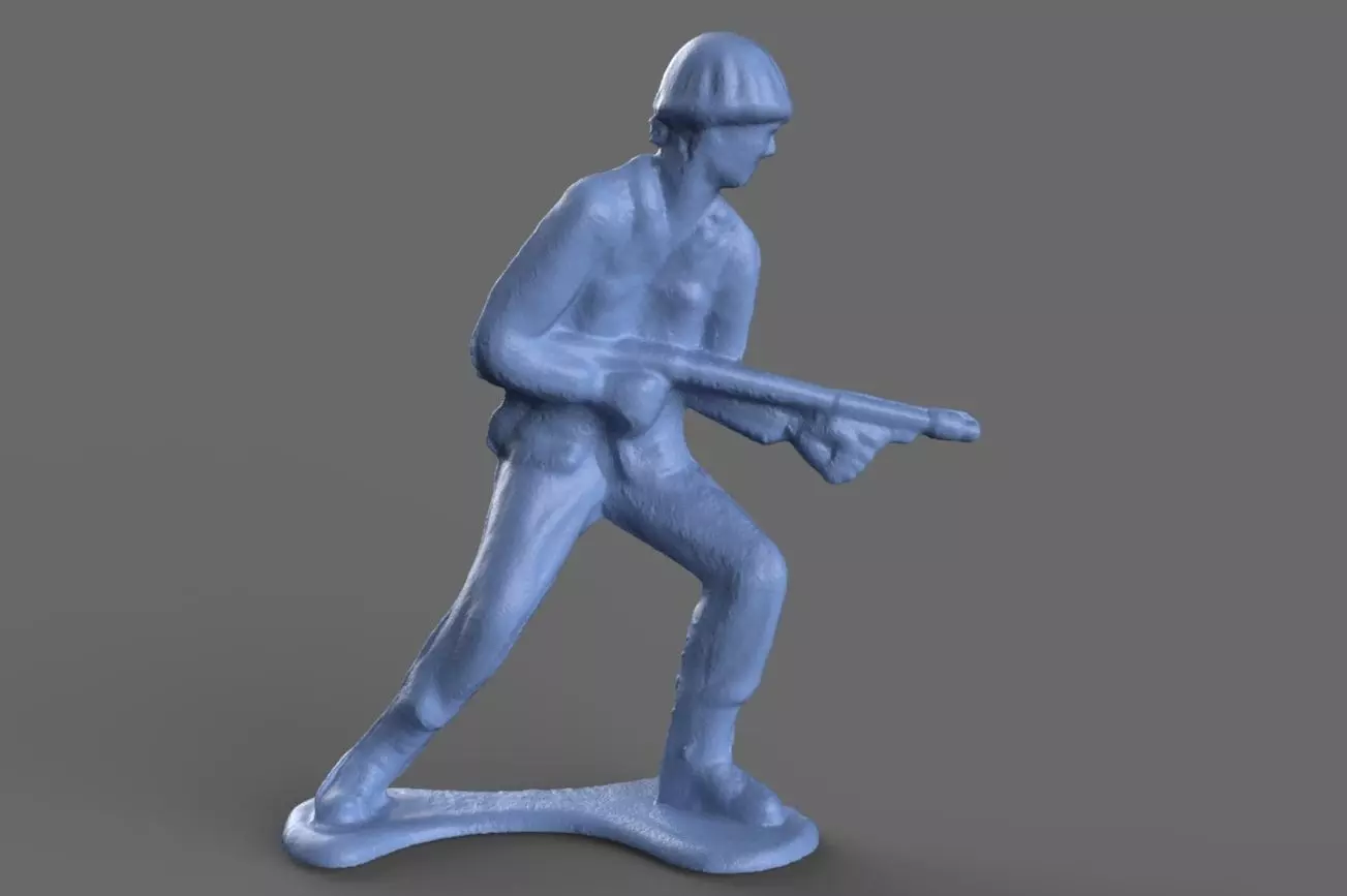 Green Army Men Flamethrower 3D model 3D model_0