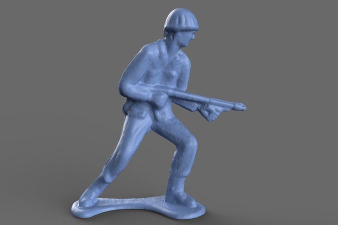 Green Army Men Flamethrower 3D model 3D model
