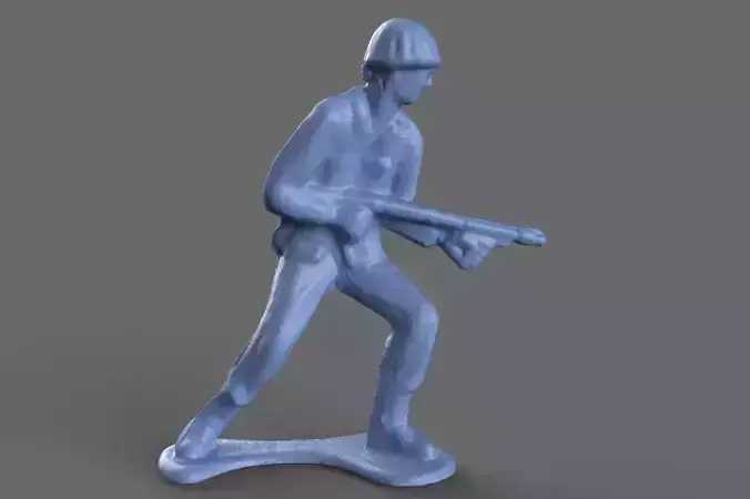 Green Army Men Flamethrower 3D model 3D model