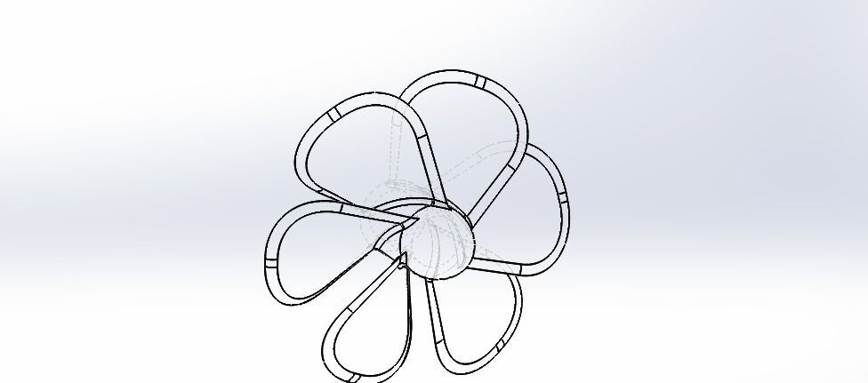 PROPELLER flower 3D model_2