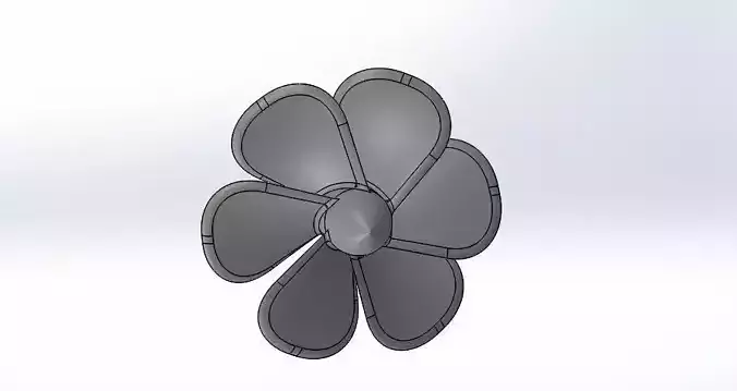 PROPELLER flower 3D model