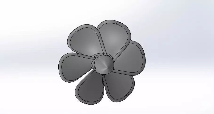 PROPELLER flower 3D model_0