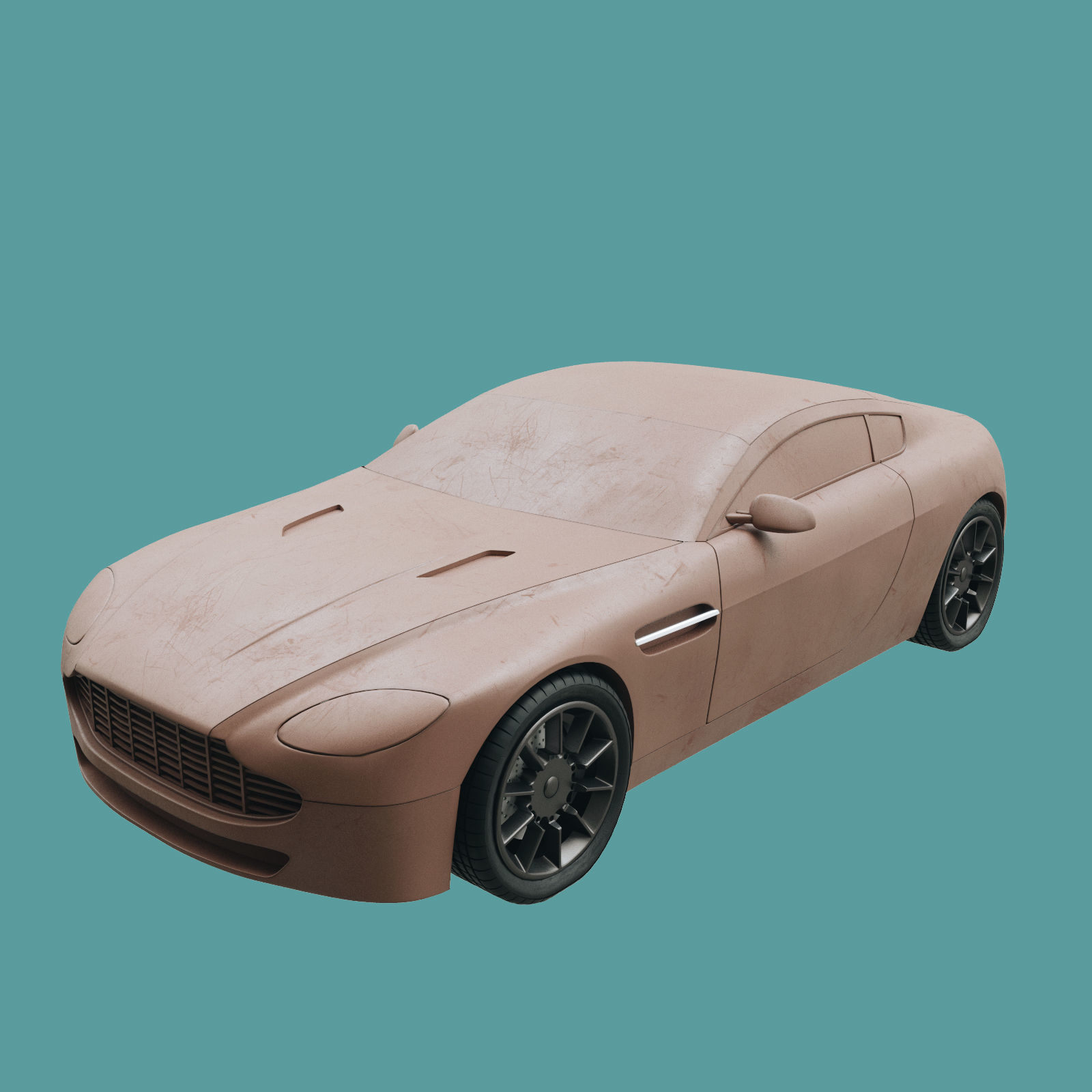 Car design scene 3D model_10