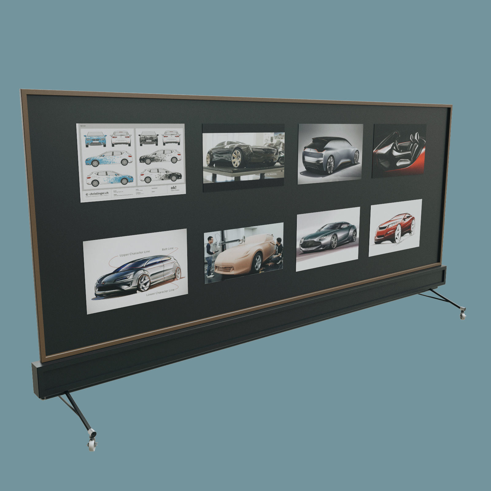 Car design scene 3D model_18