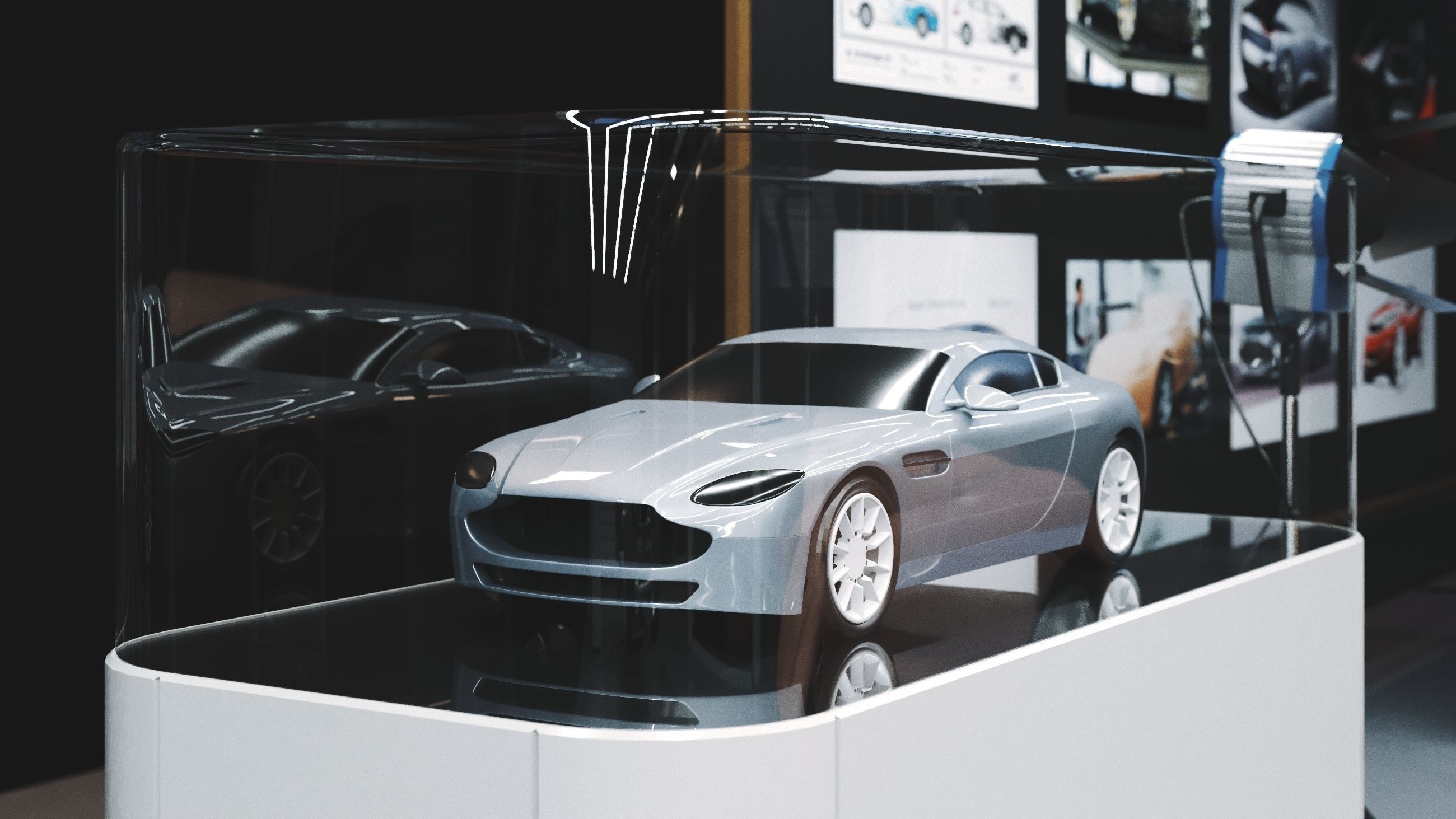 Car design scene 3D model_6