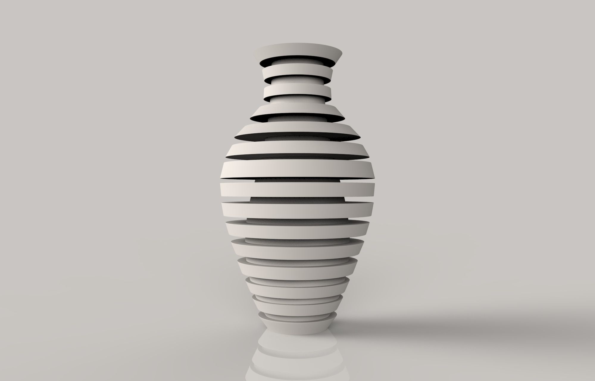 Long Flower Vase 3D print model_1