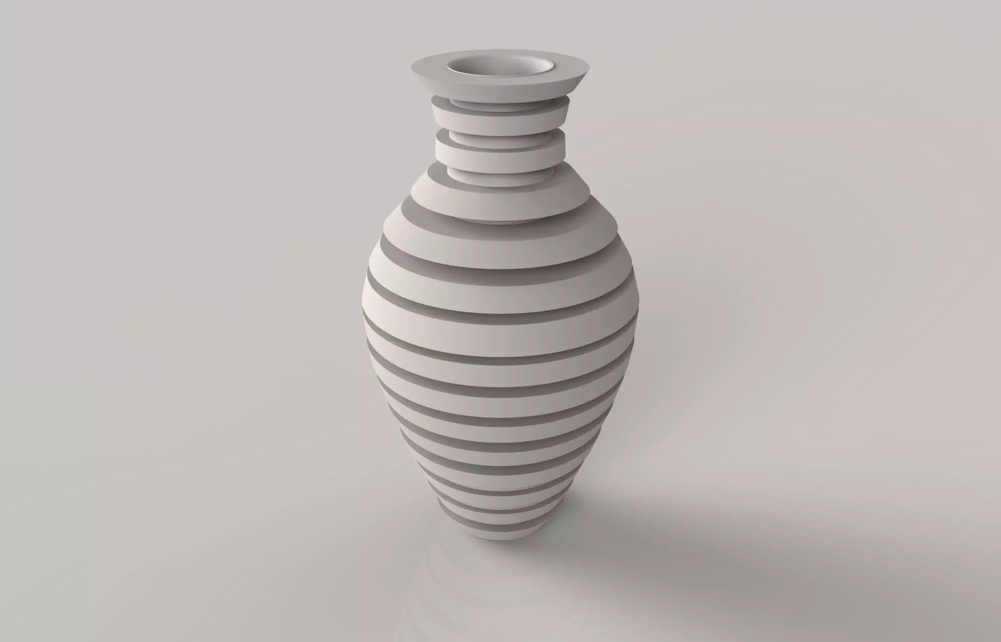 Long Flower Vase 3D print model_0