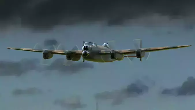 Simple Avro Lancaster 3D model