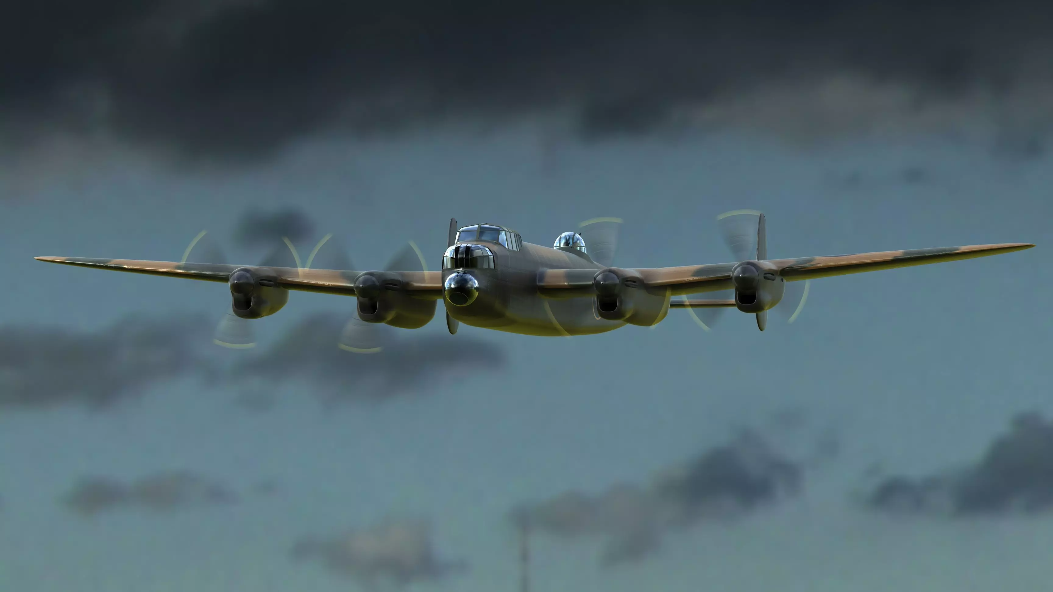 Simple Avro Lancaster 3D model_0