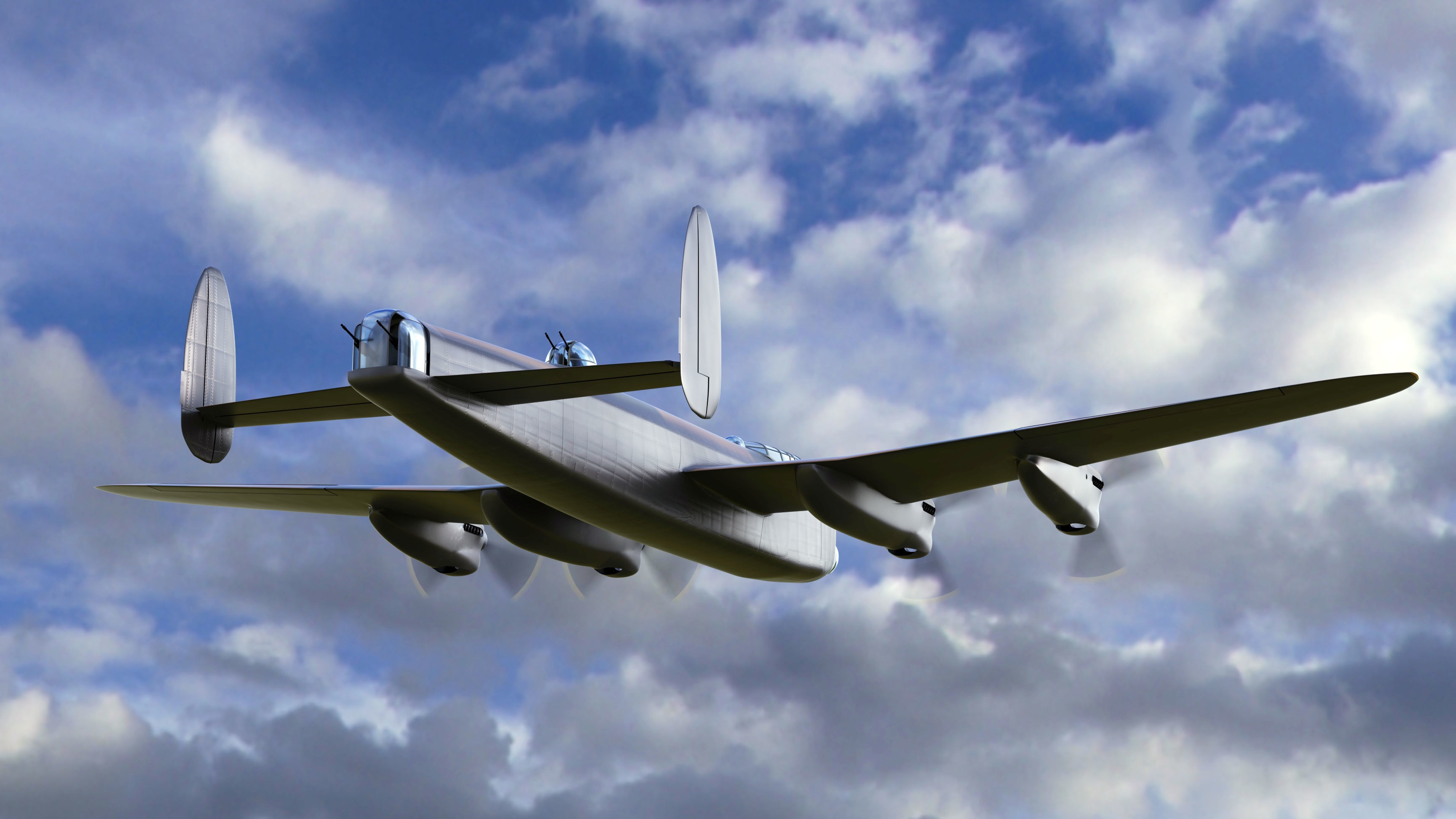 Simple Avro Lancaster 3D model_3