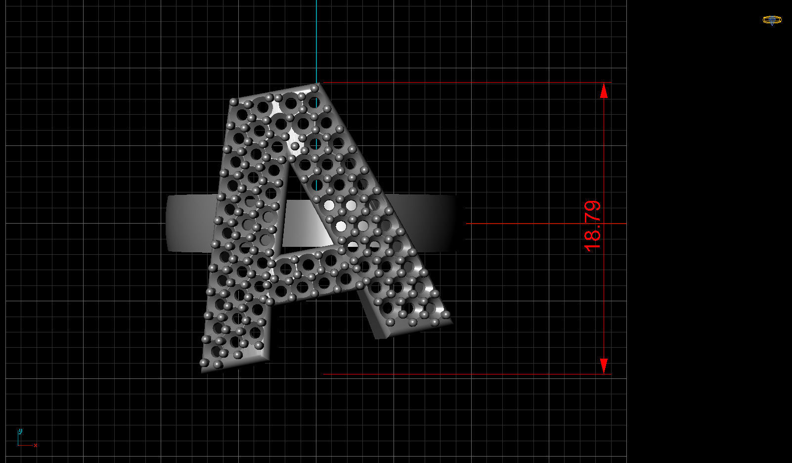 A Letter Ornament Diamond Gold Ring 3D print model_11