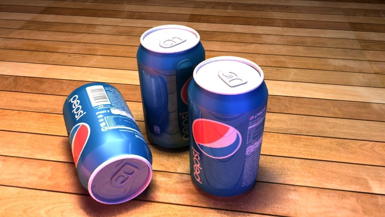 PEPSI 3D three cans of Texture_4