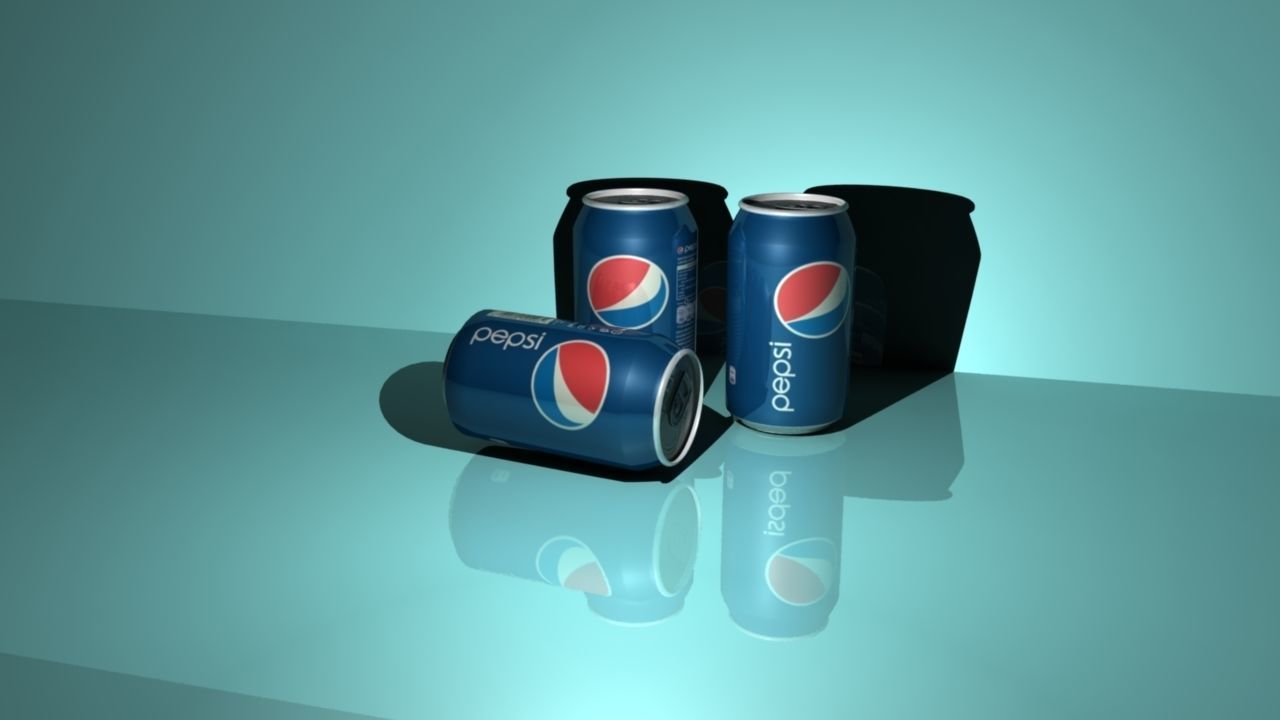 PEPSI 3D three cans of Texture_3