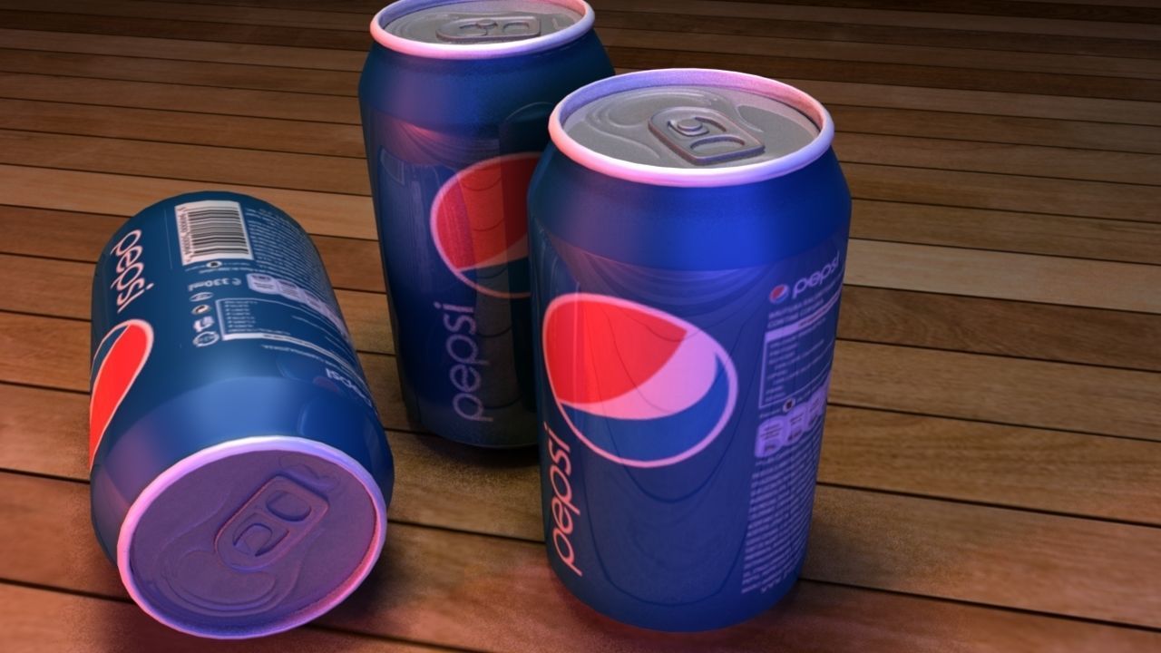 PEPSI 3D three cans of Texture_1