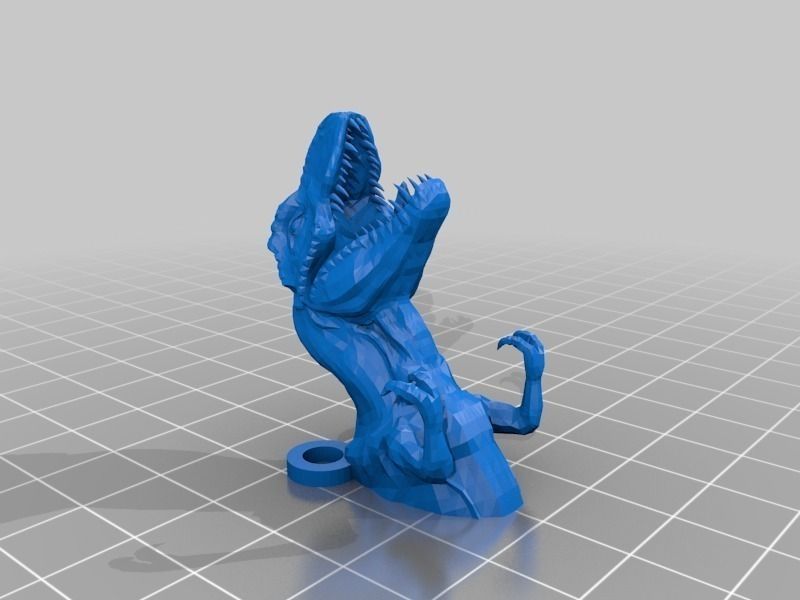 T-Rex Key Hanger Free 3D print model_2