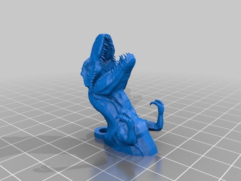 T-Rex Key Hanger Free 3D print model_1