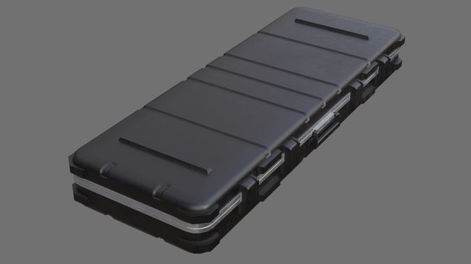 Military Case 2A Low-poly 3D model