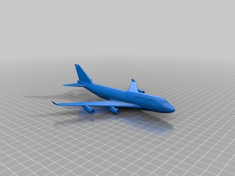 Boeing 747 Model Free 3D print model_7
