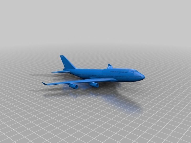 Boeing 747 Model Free 3D print model_5