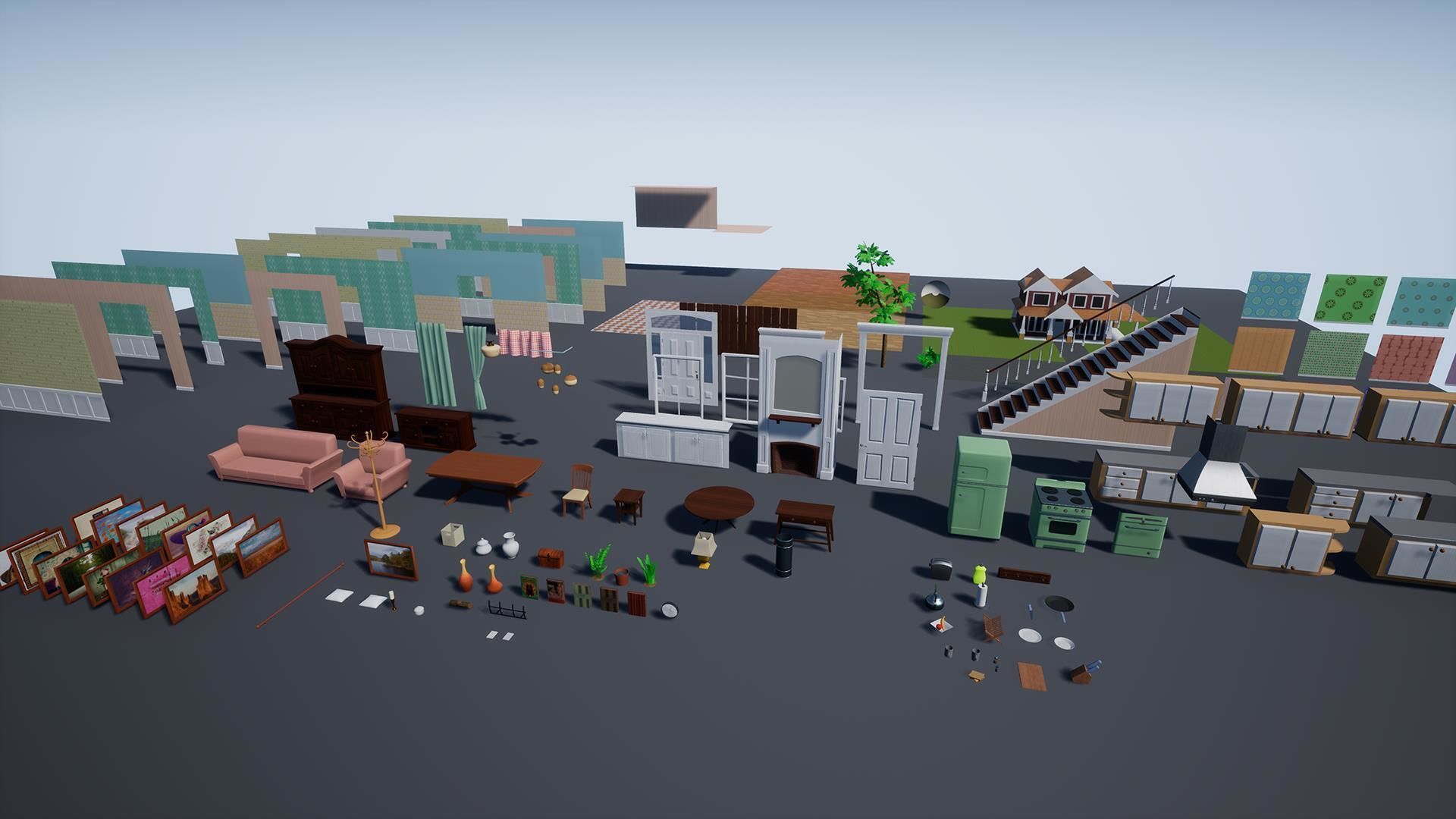 Cartoon House Vol1 - UE4 file only Low-poly 3D model_9