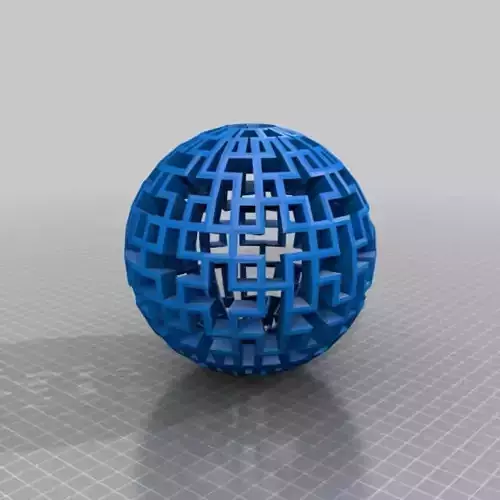 Cubical Sphere Free 3D print model