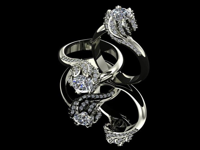 Ex-48 diamond engagement ring