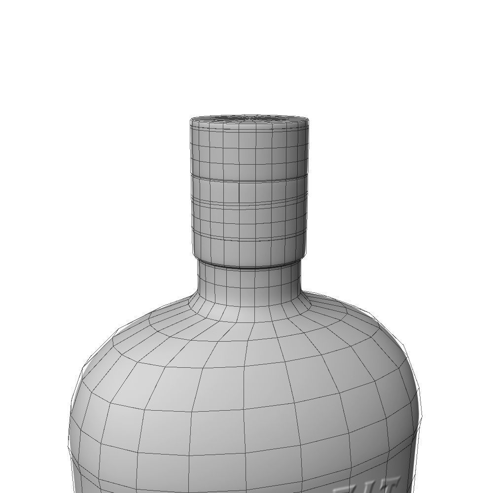 Bulleit Rye 75cl Bottle 3D model_22