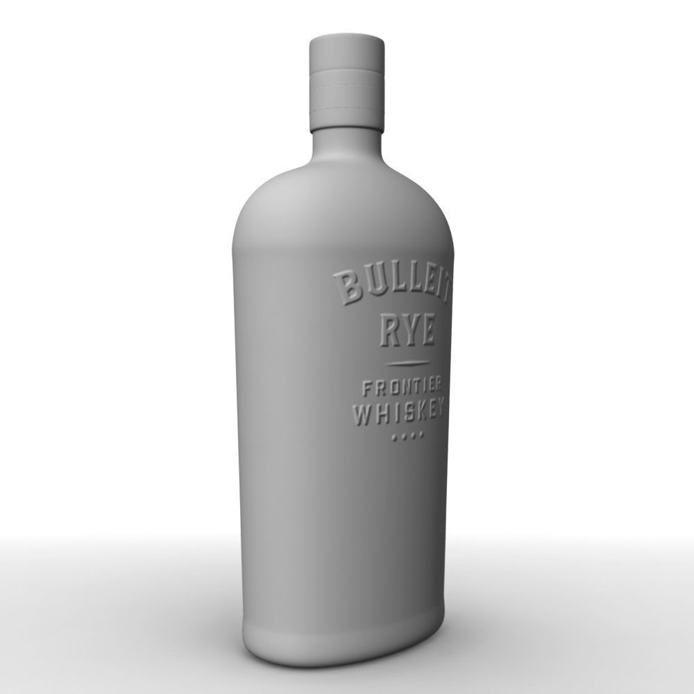 Bulleit Rye 75cl Bottle 3D model_12