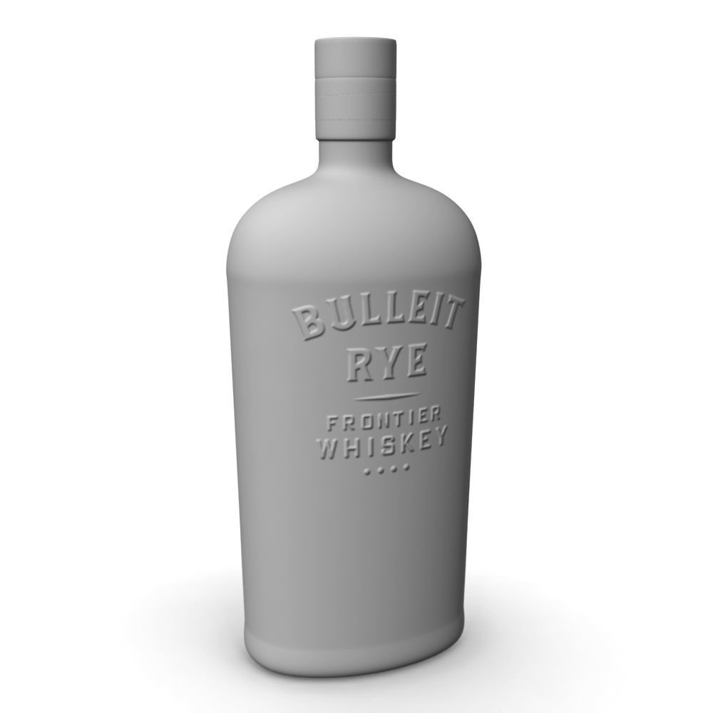 Bulleit Rye 75cl Bottle 3D model_13