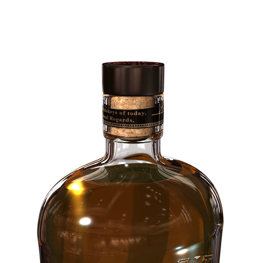 Bulleit Rye 75cl Bottle 3D model_9