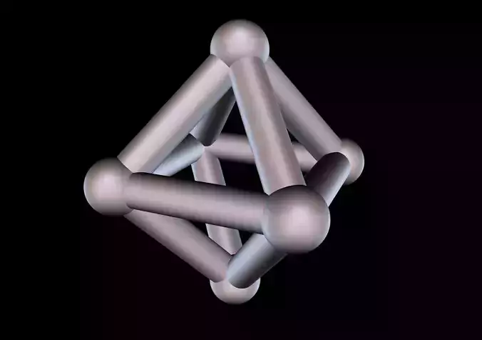008 Mathart - Platonic Solids - Octahedron 02 - 10 cm