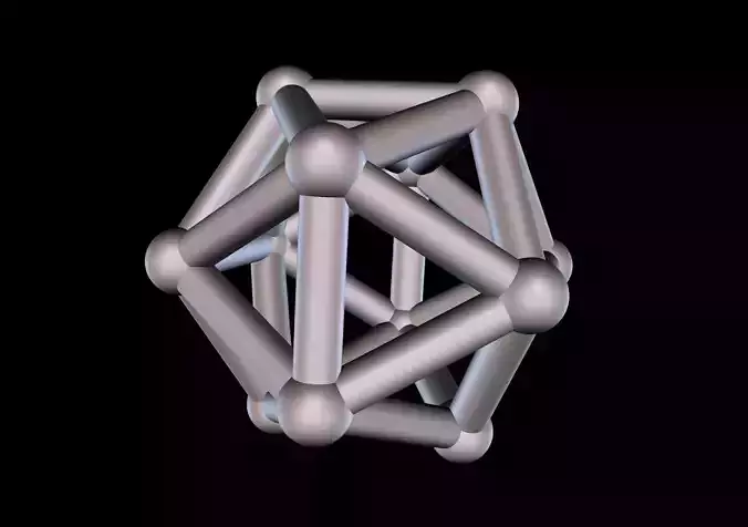 014 Mathart - Platonic Solids - Icosahedron 02 - 10 cm  3D print model