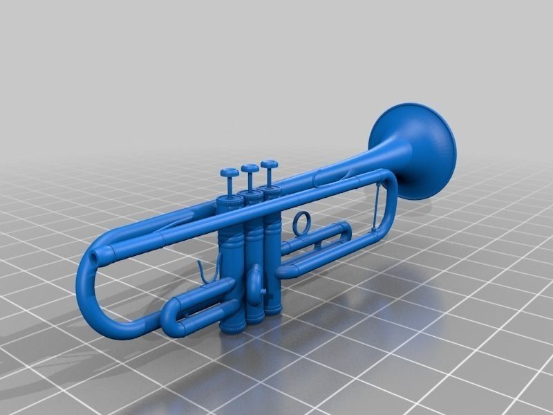 Trumpet free 3D Model 3D printable STL