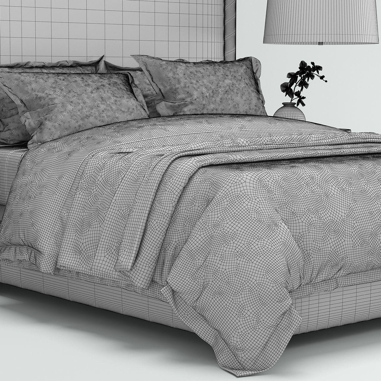 RH Wallace Upholstered bed 3D model_4