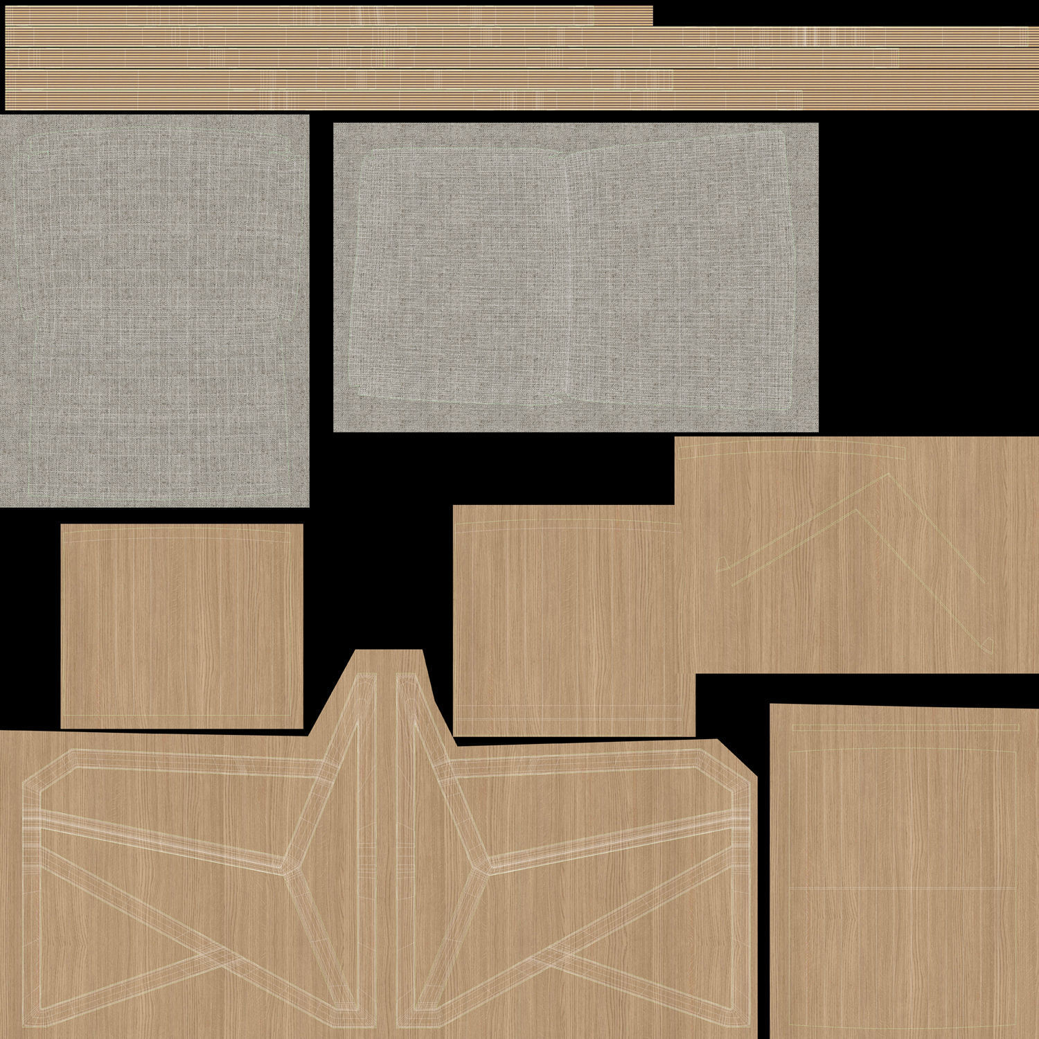 OVO Poltrona Lateral Armchair 3D model_8