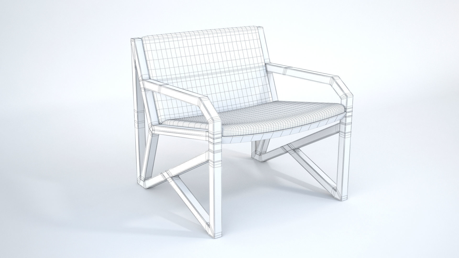 OVO Poltrona Lateral Armchair 3D model_7