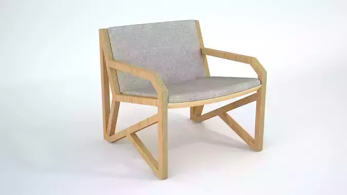OVO Poltrona Lateral Armchair 3D model