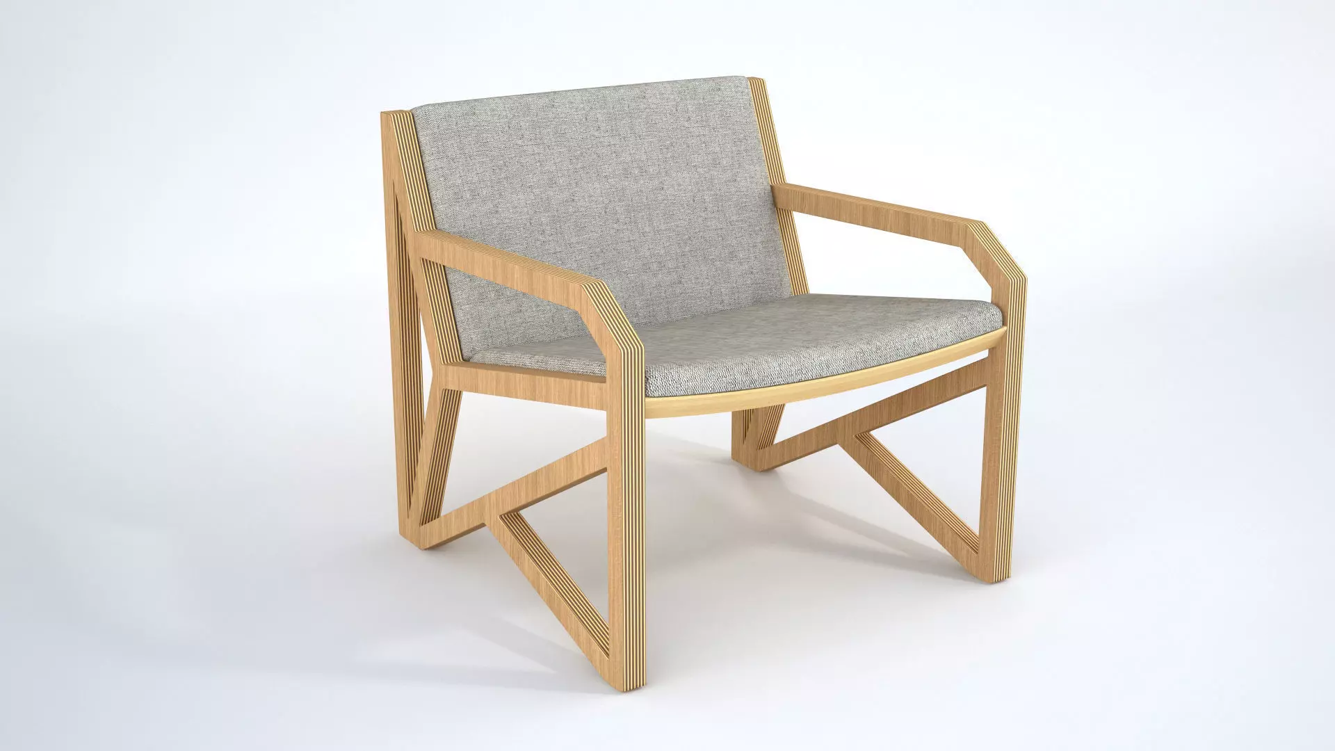 OVO Poltrona Lateral Armchair 3D model_0