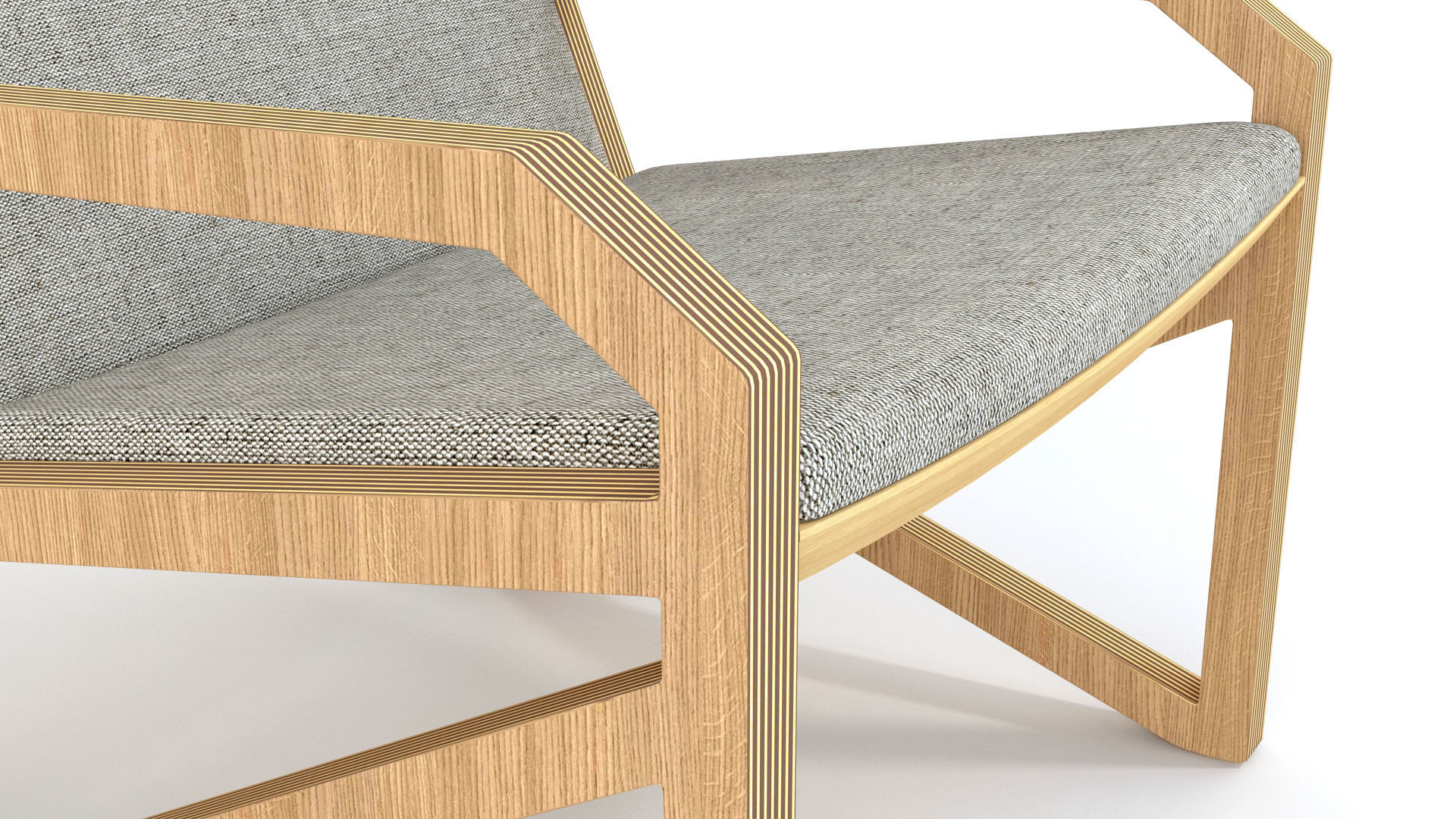 OVO Poltrona Lateral Armchair 3D model_3