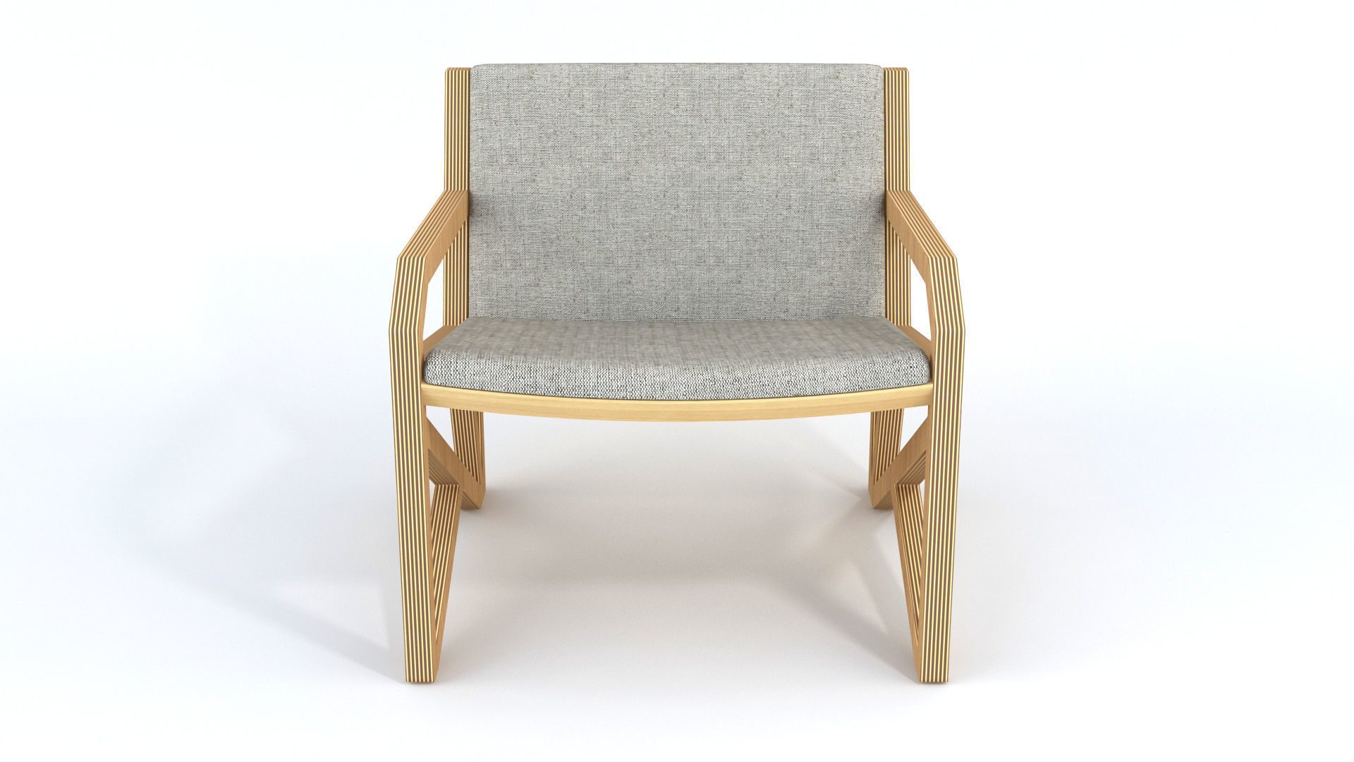 OVO Poltrona Lateral Armchair 3D model_1