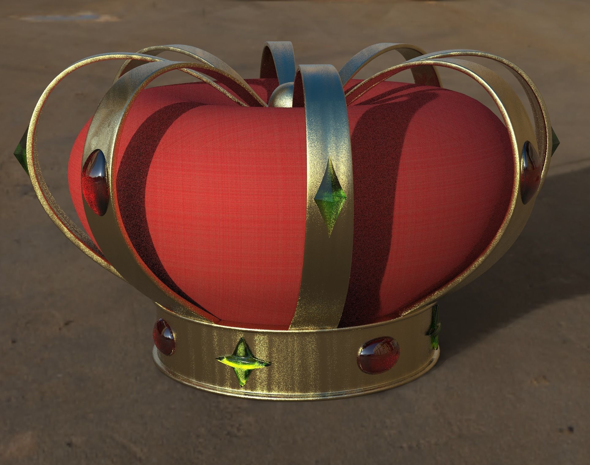 King Crown Low-poly 3D model_2