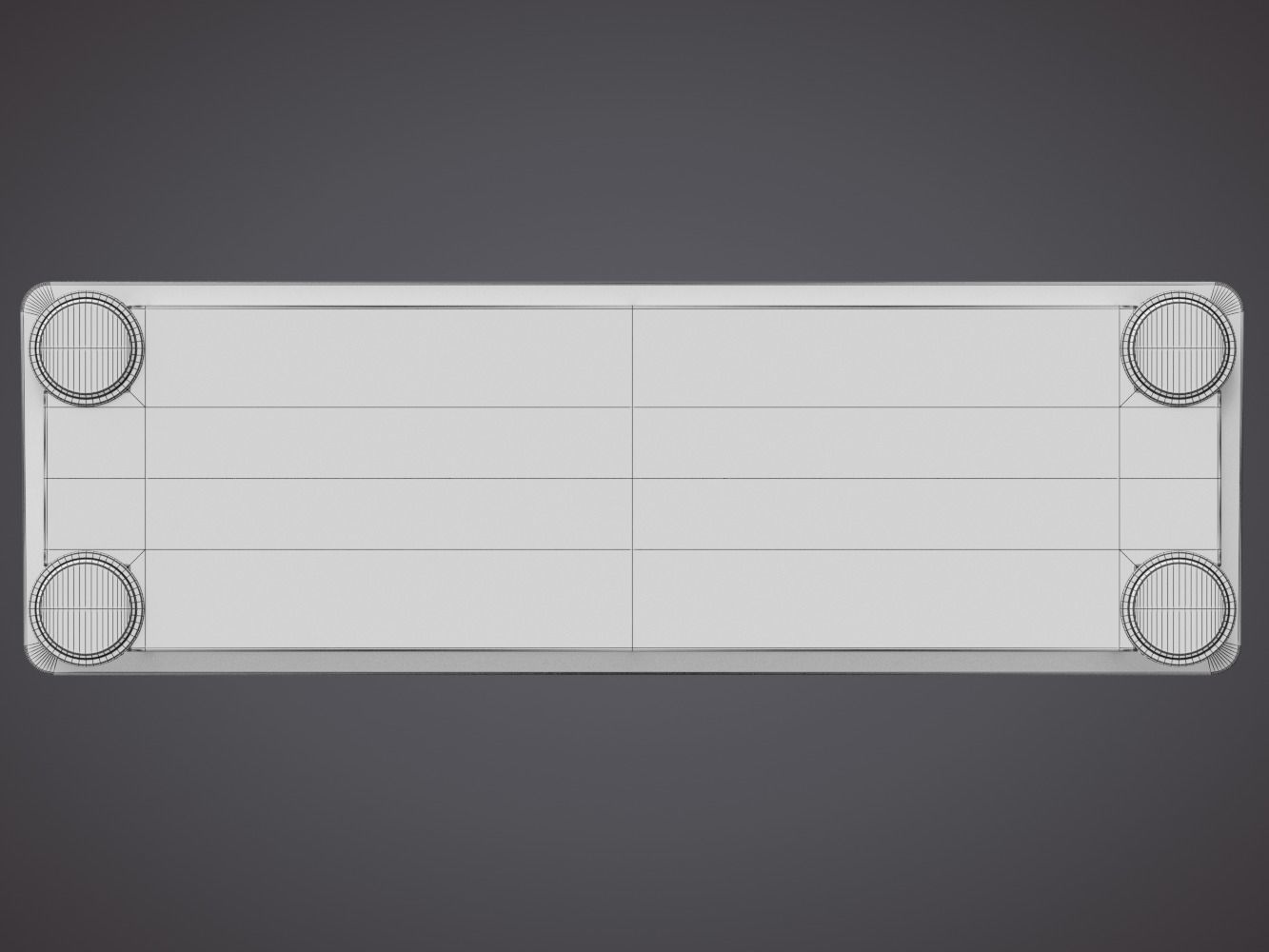 Azio Retro Classic Computer Keyboard 3D model_14