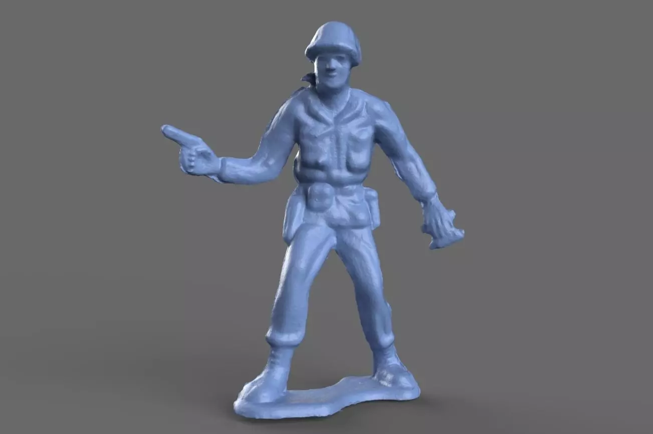 Green Army Man Handgun 3D model
