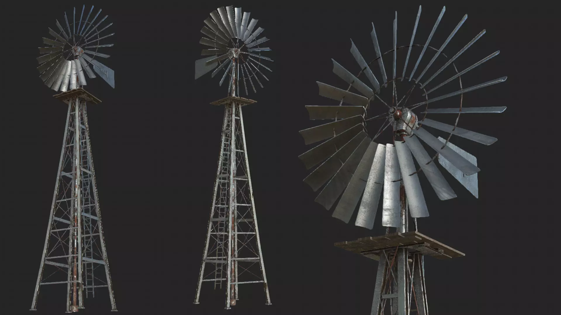 Old Steel Mill PBR Low-poly 3D model